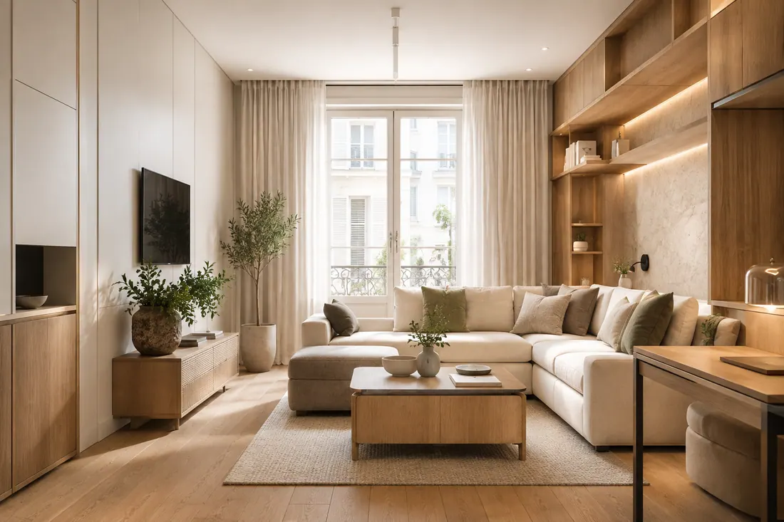 Illustration d’un appartement après rénovation